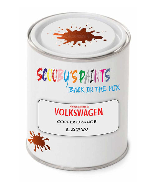 spray gun 2 pack paint Volkswagen Copper Orange Code: La2W