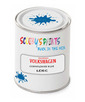 spray gun 2 pack paint Volkswagen Cornflower Blue Code: Ld5C