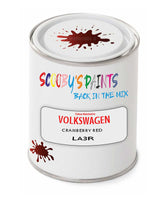 spray gun 2 pack paint Volkswagen Cranberry Red Code: La3R