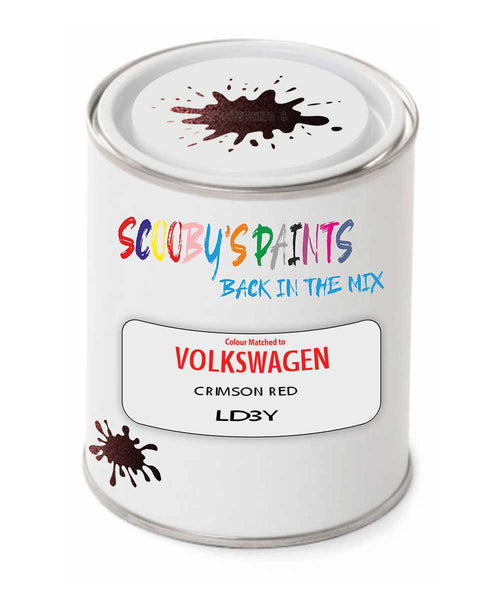 spray gun 2 pack paint Volkswagen Crimson Red Code: Ld3Y