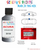 Paint For Acura Integra Crystal Blue-Silver Code B91M Touch Up Scratch Stone Chip Repair