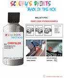 paint code location sticker for Chrysler 300 Series Billet Code: Psc Car Touch Up Paint