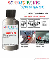 paint code location sticker for Chrysler Vision Bright Platinum Code: Ps4 Car Touch Up Paint