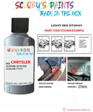 paint code location sticker for Chrysler Voyager Light Iris Code: Dt8945 Car Touch Up Paint