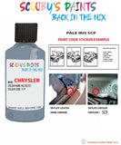 paint code location sticker for Chrysler Voyager Pale Iris Code: Scp Car Touch Up Paint