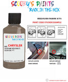 paint code location sticker for Chrysler 300 Series Medium Fawm Code: Xt5 Car Touch Up Paint