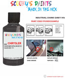 paint code location sticker for Chrysler 300 Series Neutral Dark Grey Code: Hs5 Car Touch Up Paint