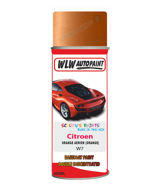 Citroen C3 Orange Aerien Mixed to Code Car Body Paint spray gun stone chip correction