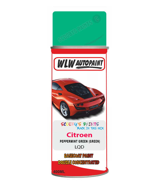 Citroen Berlingo Peppermint Green Mixed to Code Car Body Paint spray gun stone chip correction