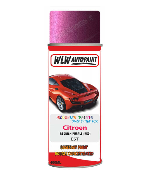 Citroen C1 Reddish Purple Mixed to Code Car Body Paint spray gun stone chip correction