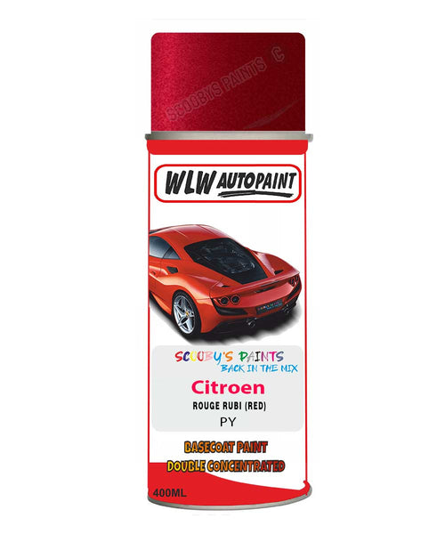 Citroen C3 Rouge Rubi Mixed to Code Car Body Paint spray gun stone chip correction