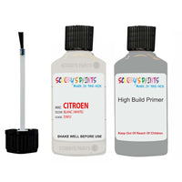 citroen c4 blanc code kwj touch up Paint With primer undercoat anti rust scratches stone chip paint