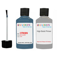 citroen visa bleu azurite code gns touch up Paint With primer undercoat anti rust scratches stone chip paint