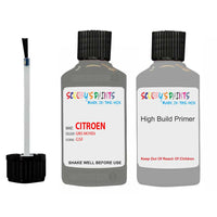 citroen ax gris moyen code gsf touch up Paint With primer undercoat anti rust scratches stone chip paint