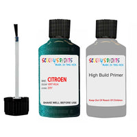 citroen ax vert vega code ery touch up Paint With primer undercoat anti rust scratches stone chip paint