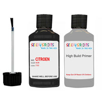 citroen zx noir code fxx touch up Paint With primer undercoat anti rust scratches stone chip paint