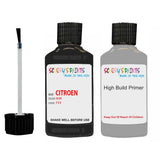 citroen ax noir code fxx touch up Paint With primer undercoat anti rust scratches stone chip paint