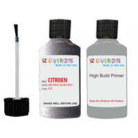 citroen c4 gris iridis code ktc touch up Paint With primer undercoat anti rust scratches stone chip paint