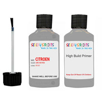 citroen c1 gris moyen code 8101 touch up Paint With primer undercoat anti rust scratches stone chip paint