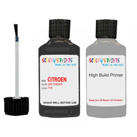 citroen c1 gris tornade code fyb touch up Paint With primer undercoat anti rust scratches stone chip paint