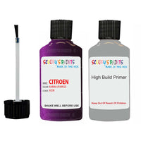 citroen c4 karma code kdr touch up Paint With primer undercoat anti rust scratches stone chip paint
