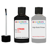 citroen xantia noir code bu0245 touch up Paint With primer undercoat anti rust scratches stone chip paint