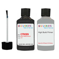 citroen c1 noir cornelie code fxt touch up Paint With primer undercoat anti rust scratches stone chip paint