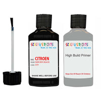 citroen visa noir onyx code exy touch up Paint With primer undercoat anti rust scratches stone chip paint