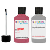 citroen c1 rose code 8303 touch up Paint With primer undercoat anti rust scratches stone chip paint