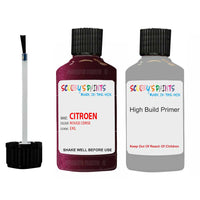 citroen zx rouge cerise code ekl touch up Paint With primer undercoat anti rust scratches stone chip paint