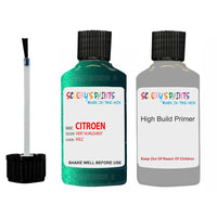 citroen c2 vert hurlevent code krz touch up Paint With primer undercoat anti rust scratches stone chip paint