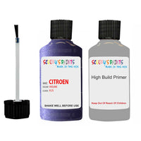 citroen c1 violine code kjs touch up Paint With primer undercoat anti rust scratches stone chip paint