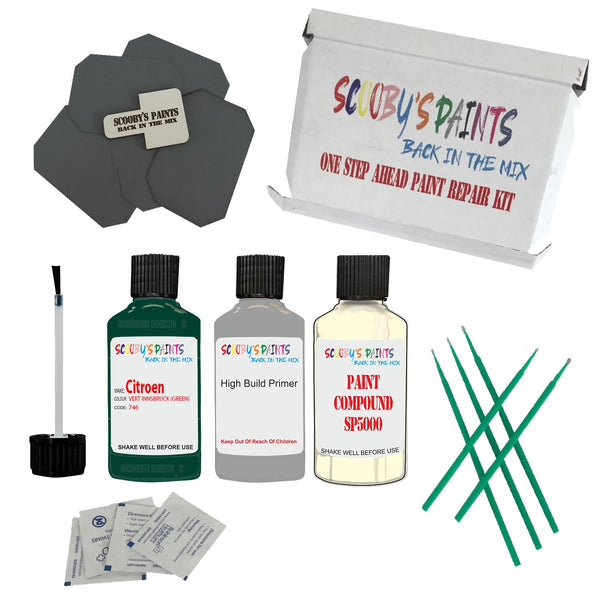 CITROEN VERT INNSBRUCK Paint Code 746 Touch Up Paint Repair Detailing Kit