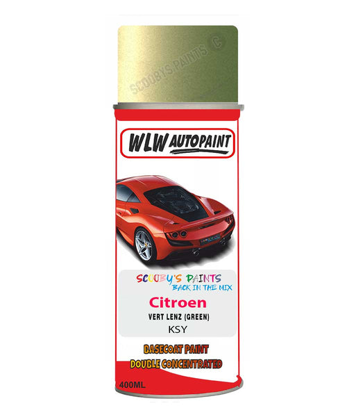 Citroen C2 Vert Lenz Mixed to Code Car Body Paint spray gun stone chip correction