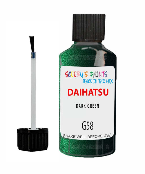 Paint For Daihatsu Boon Dark Green G58 Touch Up Scratch Repair Paint