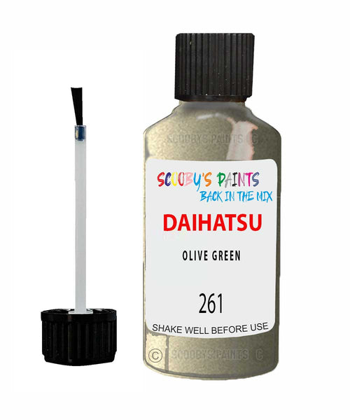 Paint For Daihatsu Coure Olive Green 261 Touch Up Scratch Repair Paint