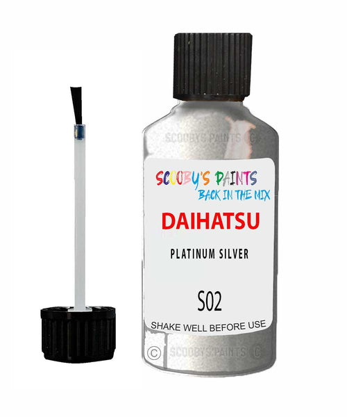 Paint For Daihatsu Feroza Platinum Silver S02 Touch Up Scratch Repair Paint
