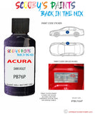 Paint For Acura Integra Dark Violet Code Pb76P Touch Up Scratch Stone Chip Repair