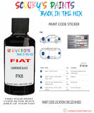 Paint For Fiat/Lancia Ducato Van Nero Code Px8 Car Touch Up Paint