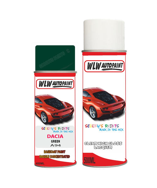 Paint For DACIA Duster Code A94 Aerosol Spray Basecoat Paint