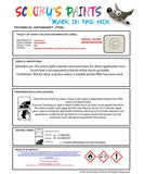 land rover range rover alaska white colour data instructions ncl 909 touch up Paint