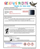 land rover range rover balmoral blue colour data instructions 938 jad 662 touch up Paint