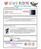 land rover range rover balmoral blue colour data instructions 938 jad 662 touch up Paint