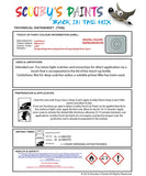 land rover range rover evoque baltoro ice colour data instructions 2202 1be jar touch up Paint