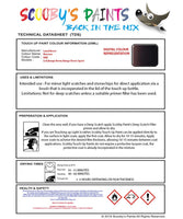 land rover range rover sport barossa colour data instructions keb 871 touch up Paint