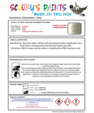 land rover range rover chablis colour data instructions mmd 945 touch up Paint