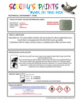 land rover lr4 grasmere green colour data instructions 2207 1cd hbv touch up Paint