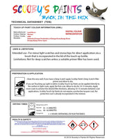 land rover range rover havana colour data instructions aan 865 touch up Paint