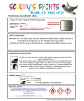 land rover range rover evoque ipanema sand colour data instructions gaq 824 gdr touch up Paint