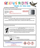 land rover range rover izmir blue silver colour data instructions mwe 920 touch up Paint